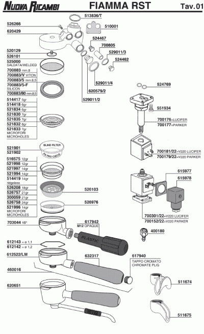 Espresso machine hot sale parts